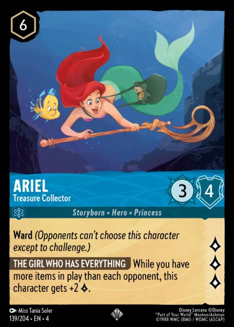 Ariel - Treasure Collector - 4 #139 - Normal