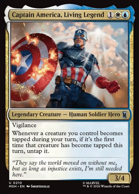 Captain America, Living Legend - MSH #210 - Foil