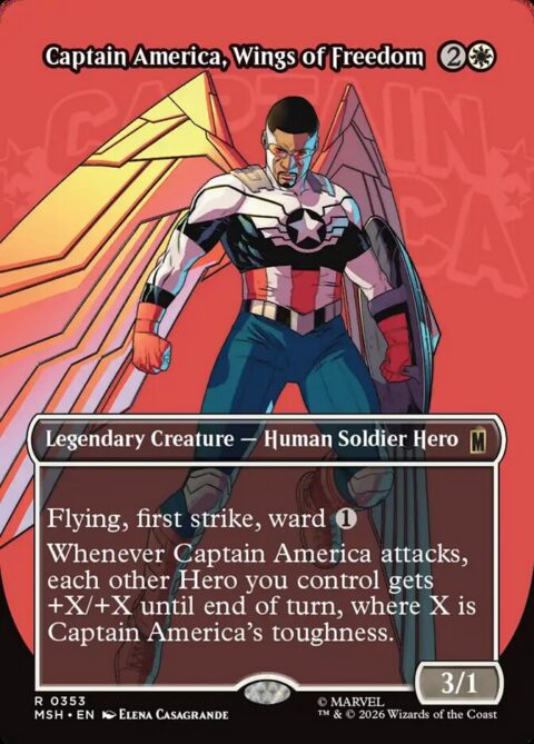 Captain America, Wings of Freedom - MSH #353 - Foil