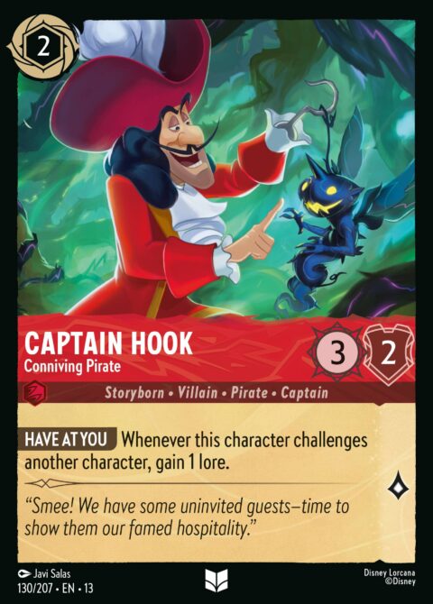 Captain Hook - Conniving Pirate - 13 #130 - Foil