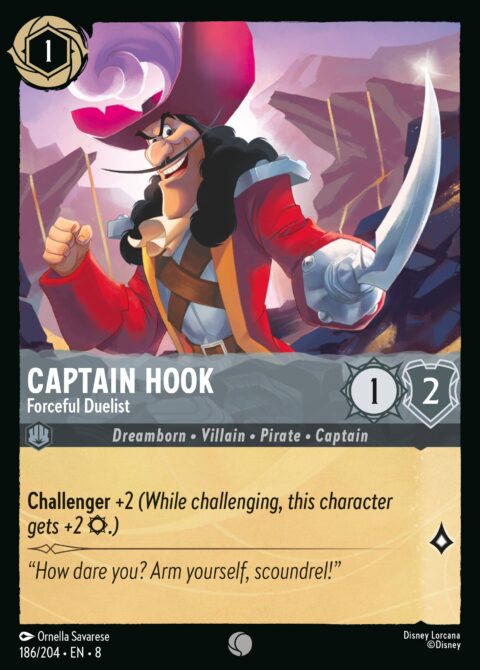 Captain Hook - Forceful Duelist - 8 #186 - Normal