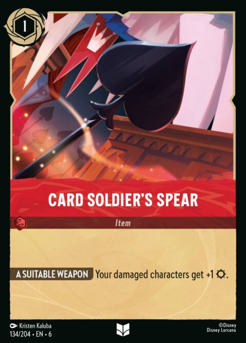 Card Soldier's Spear - 6 #134 - Normal
