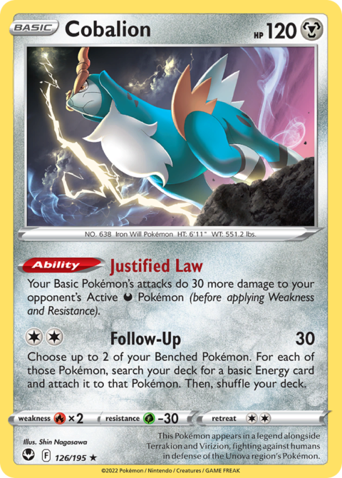 Cobalion - SIT #126 - Normal