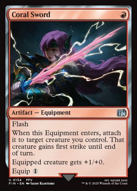 Coral Sword - FIN #134 - Nonfoil