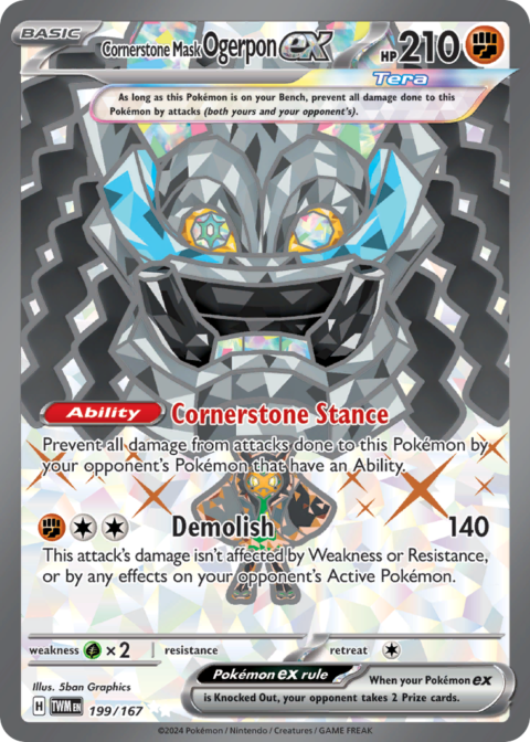 Cornerstone Mask Ogerpon ex - TWM #199