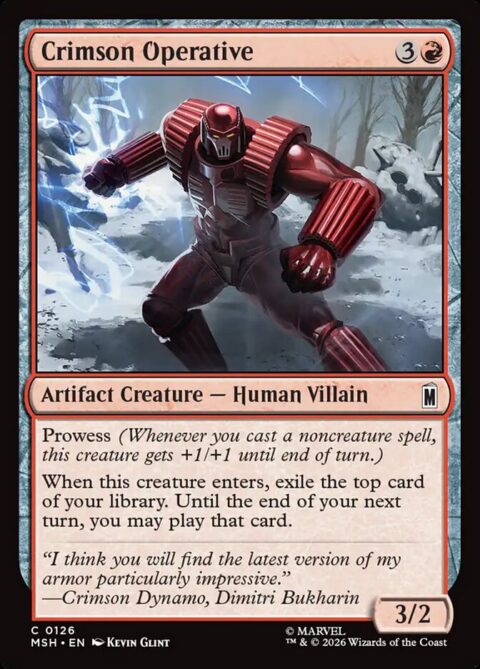 Crimson Operative - MSH #126 - Nonfoil