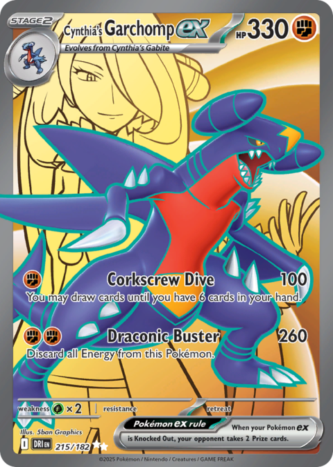 Cynthia's Garchomp ex - DRI #215