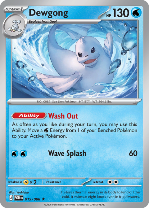 Dewgong - POR #19 - Holo
