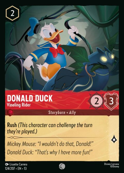 Donald Duck - Vineling Rider - 13 #124 - Foil