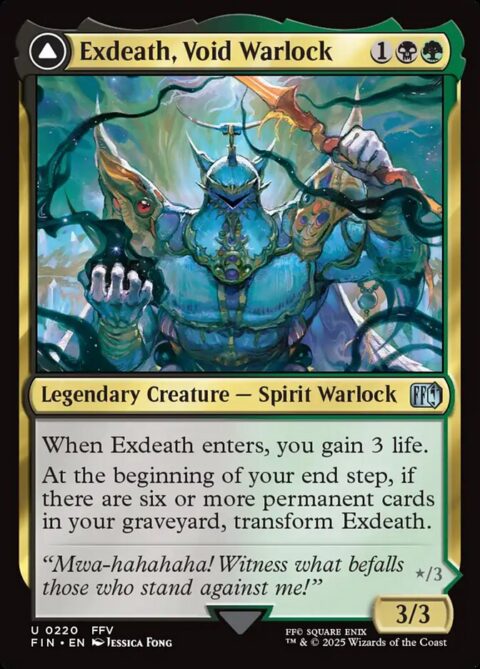 Exdeath, Void Warlock // Neo Exdeath, Dimension's End - FIN #220 - Foil