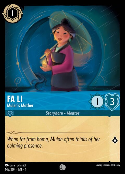 Fa Li - Mulan’s Mother - 4 #143 - Foil