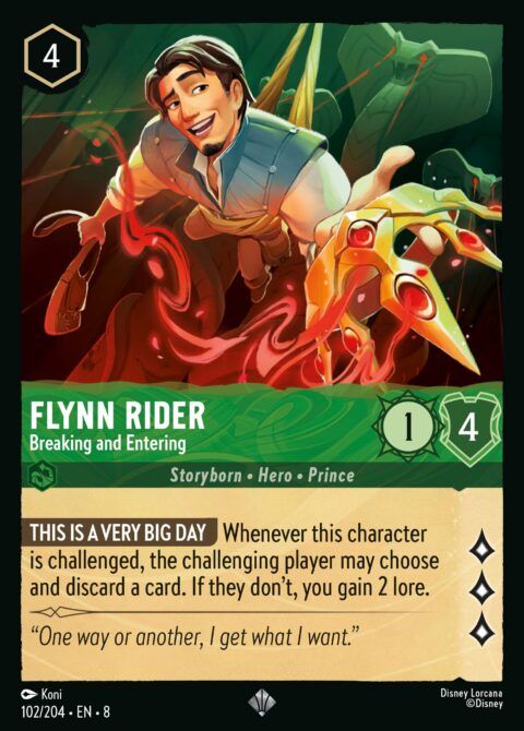 Flynn Rider - Breaking and Entering - 8 #102 - Foil