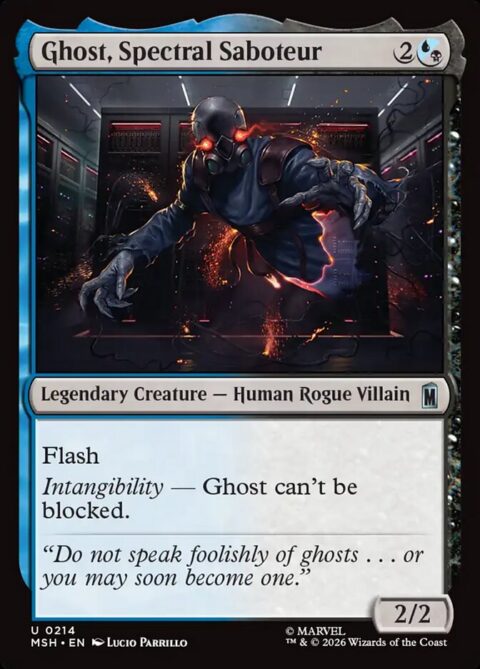 Ghost, Spectral Saboteur - MSH #214 - Foil