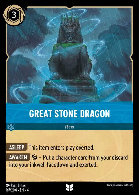 Great Stone Dragon - 4 #167 - Foil