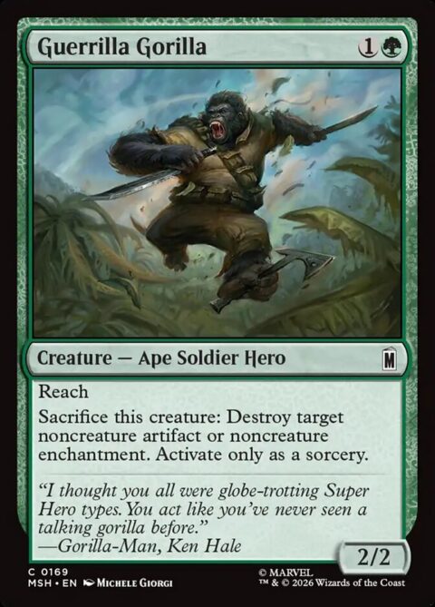 Guerrilla Gorilla - MSH #169 - Foil