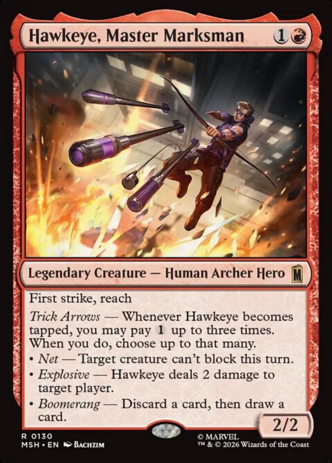 Hawkeye, Master Marksman - MSH #130 - Foil
