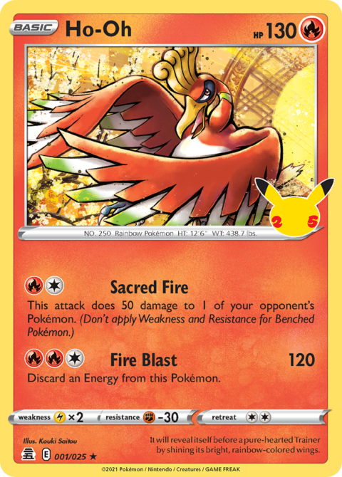 Ho-Oh - CEL #1 - Holo