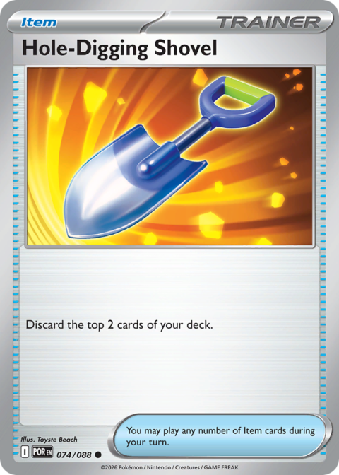 Hole-Digging Shovel - POR #74 - Reverse Holo