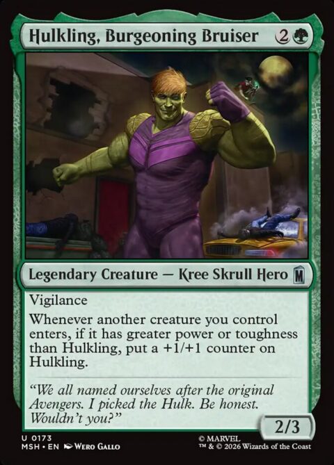 Hulkling, Burgeoning Bruiser - MSH #173 - Foil