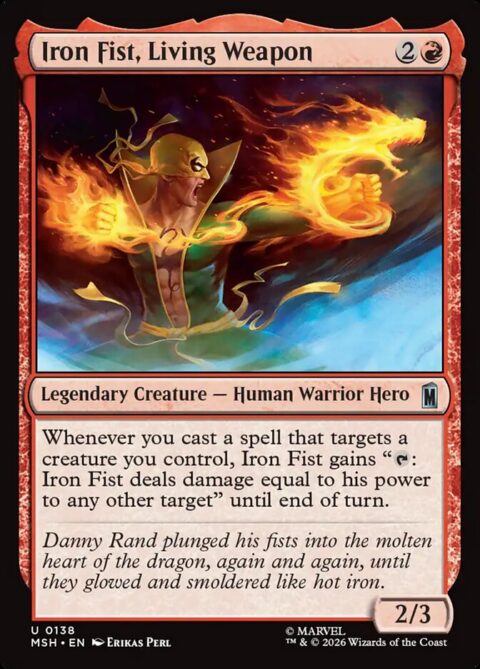 Iron Fist, Living Weapon - MSH #138 - Foil