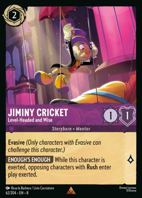 Jiminy Cricket - Level-Headed and Wise - 8 #62 - Normal