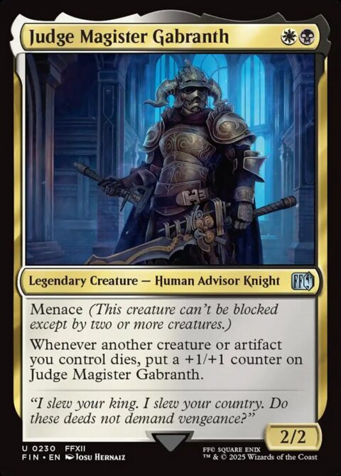 Judge Magister Gabranth - FIN #230 - Foil