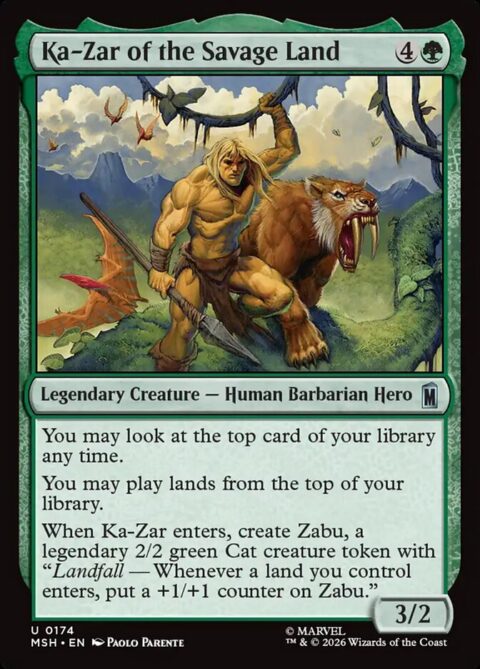 Ka-Zar of the Savage Land - MSH #174 - Foil