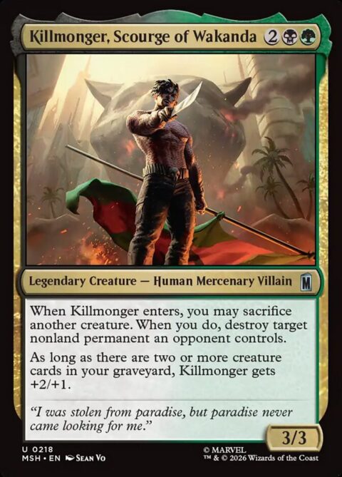 Killmonger, Scourge of Wakanda - MSH #218 - Foil