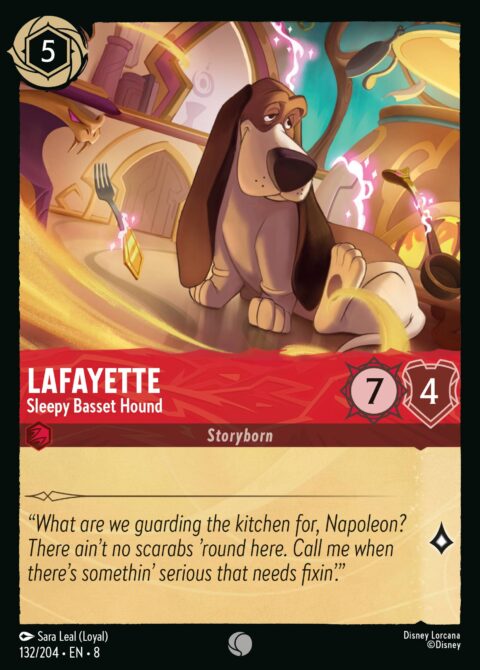 Lafayette - Sleepy Basset Hound - 8 #132 - Foil