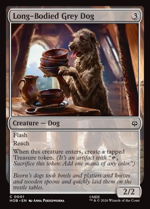 Long-Bodied Grey Dog - HOB #1 - Normal