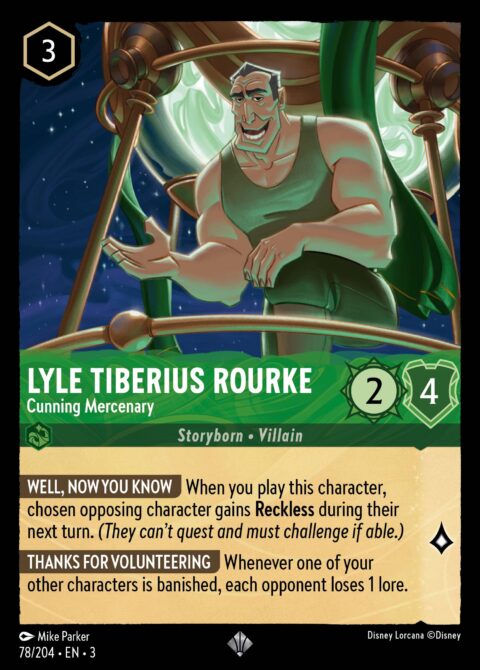 Lyle Tiberius Rourke - Cunning Mercenary - 3 #78 - Normal