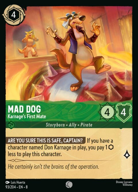 Mad Dog - Karnage's First Mate - 8 #93 - Normal
