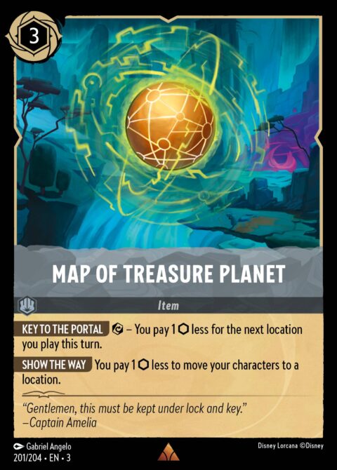 Map of Treasure Planet - 3 #201 - Foil