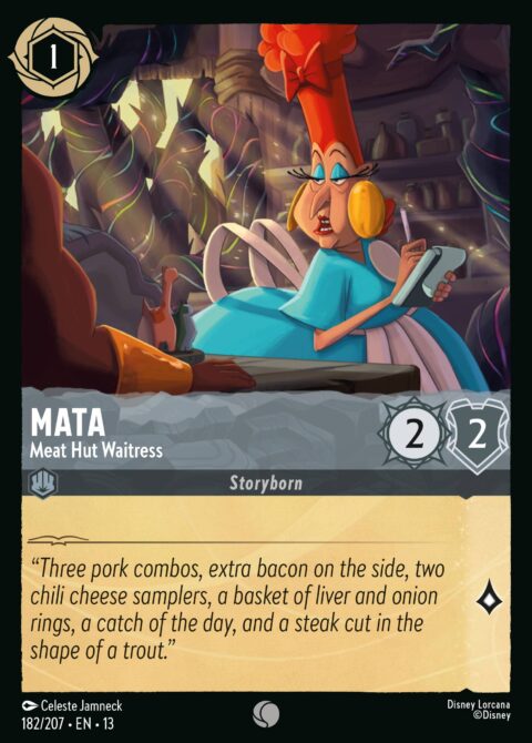 Mata - Meat Hut Waitress - 13 #182 - Foil