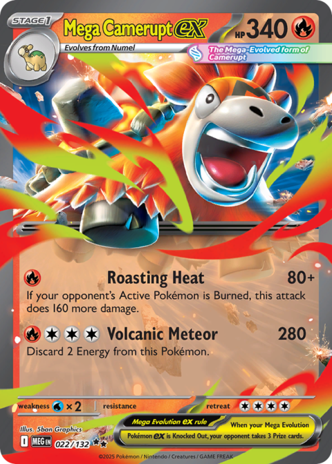 Mega Camerupt ex - MEG #22