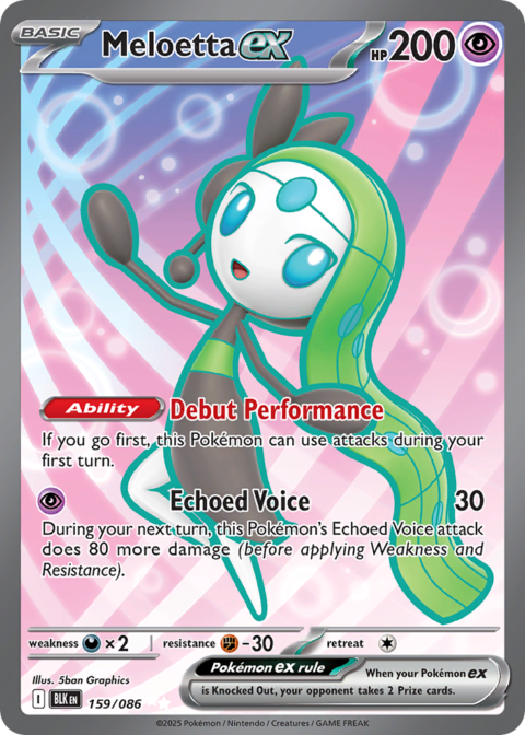 Meloetta ex - BLK #159 - Normal