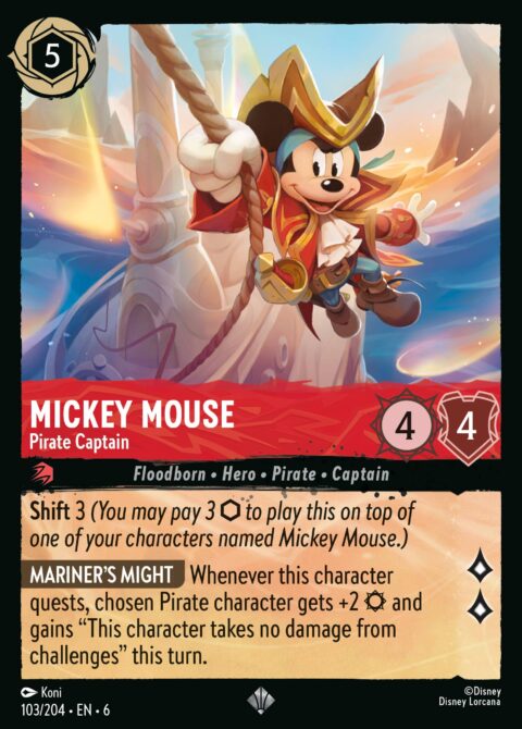 Mickey Mouse - Pirate Captain - 6 #103 - Normal