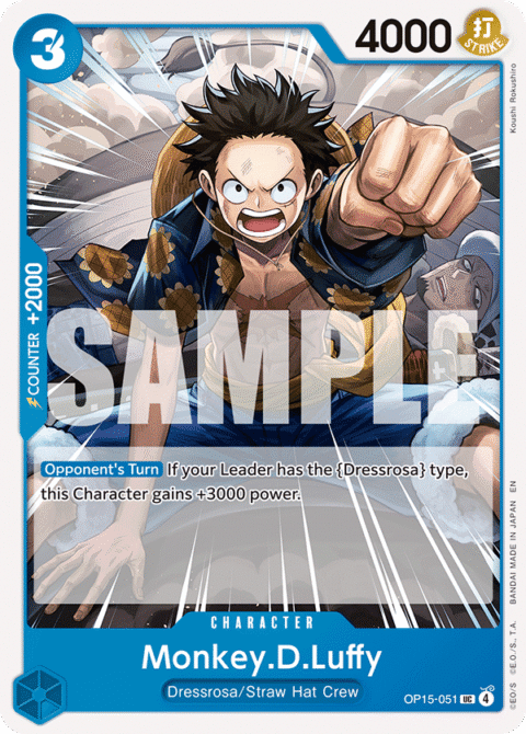 Monkey.D.Luffy (OP15-051) - OP15-EB04 #51 - Normal