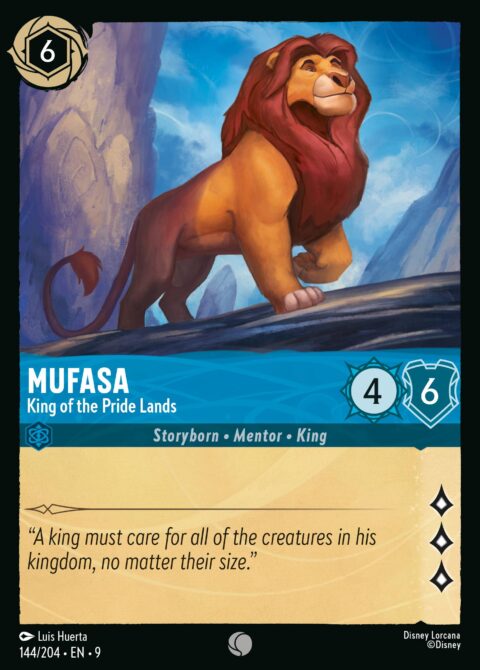Mufasa - King of the Pride Lands - 9 #144 - Normal