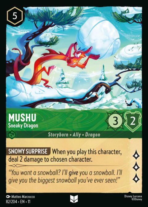 Mushu - Sneaky Dragon - 11 #82 - Foil