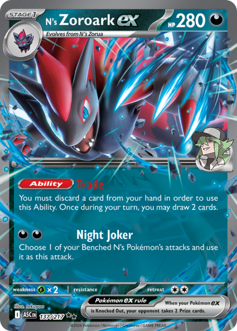 N's Zoroark ex - ASC #137