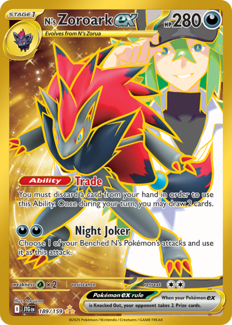 N's Zoroark ex - JTG #189
