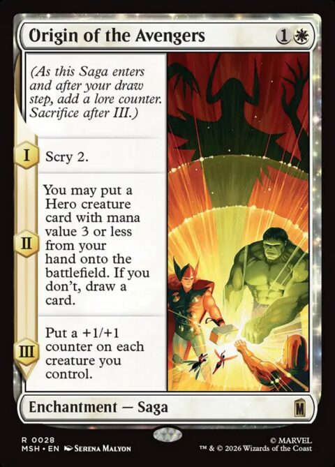 Origin of the Avengers - MSH #28 - Foil