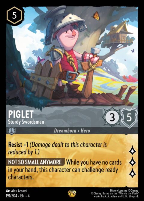 Piglet - Sturdy Swordsman - 4 #191 - Normal