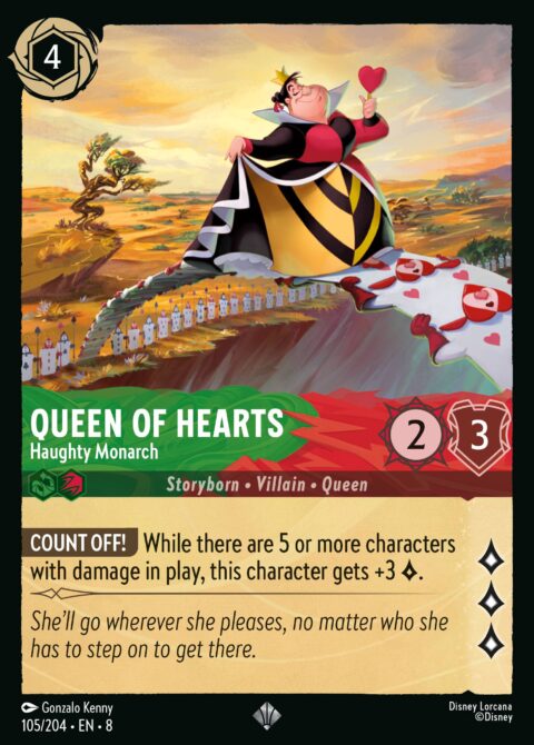 Queen of Hearts - Haughty Monarch - 8 #105 - Foil