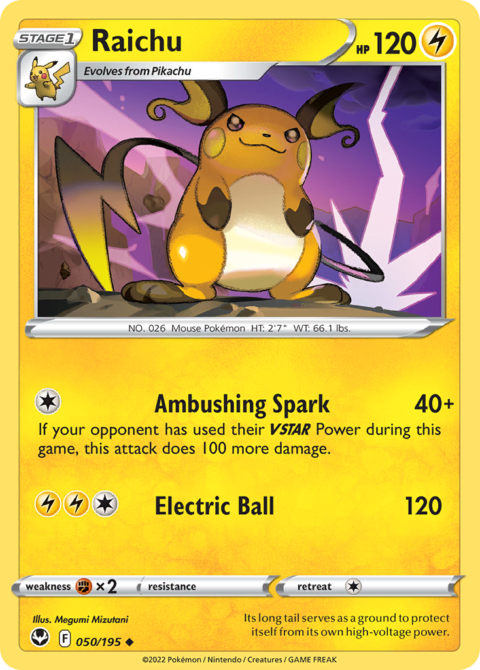 Raichu - SIT #50 - Reverse Holo
