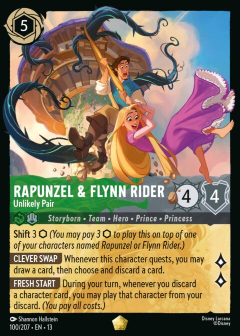 Rapunzel & Flynn Rider - Unlikely Pair - 13 #100 - Foil