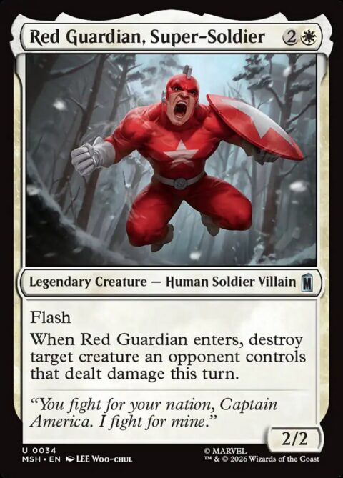 Red Guardian, Super-Soldier - MSH #34 - Foil