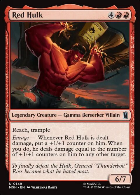 Red Hulk - MSH #149 - Foil