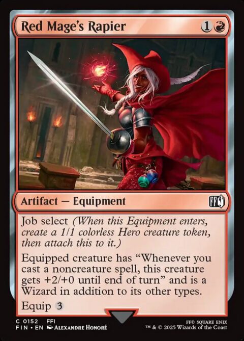 Red Mage's Rapier - FIN #152 - Foil